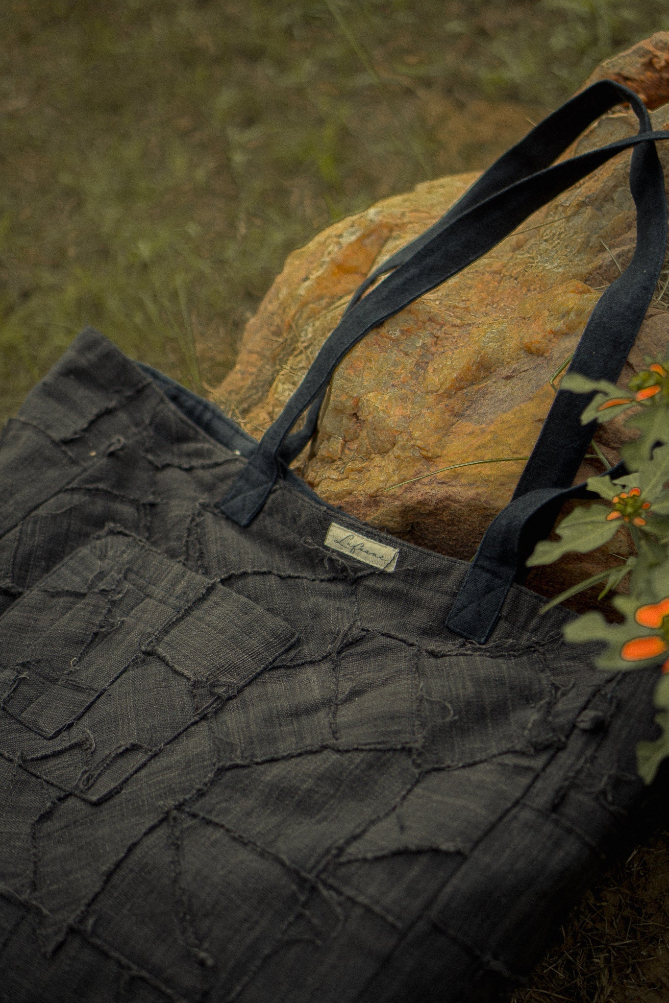 Carry-It-All Tote Black by Lafaani with 100% Cotton, Bags, Black, Casual Wear, Natural with azo free dyes, Organic, Regular Fit, Solids, Sonder, Sonder by Lafaani, Tote Bags at Kamakhyaa for sustainable fashion
