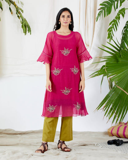 BOUQUET BELLA TUNIC by devyanimehrotra.com with at Kamakhyaa for sustainable fashion