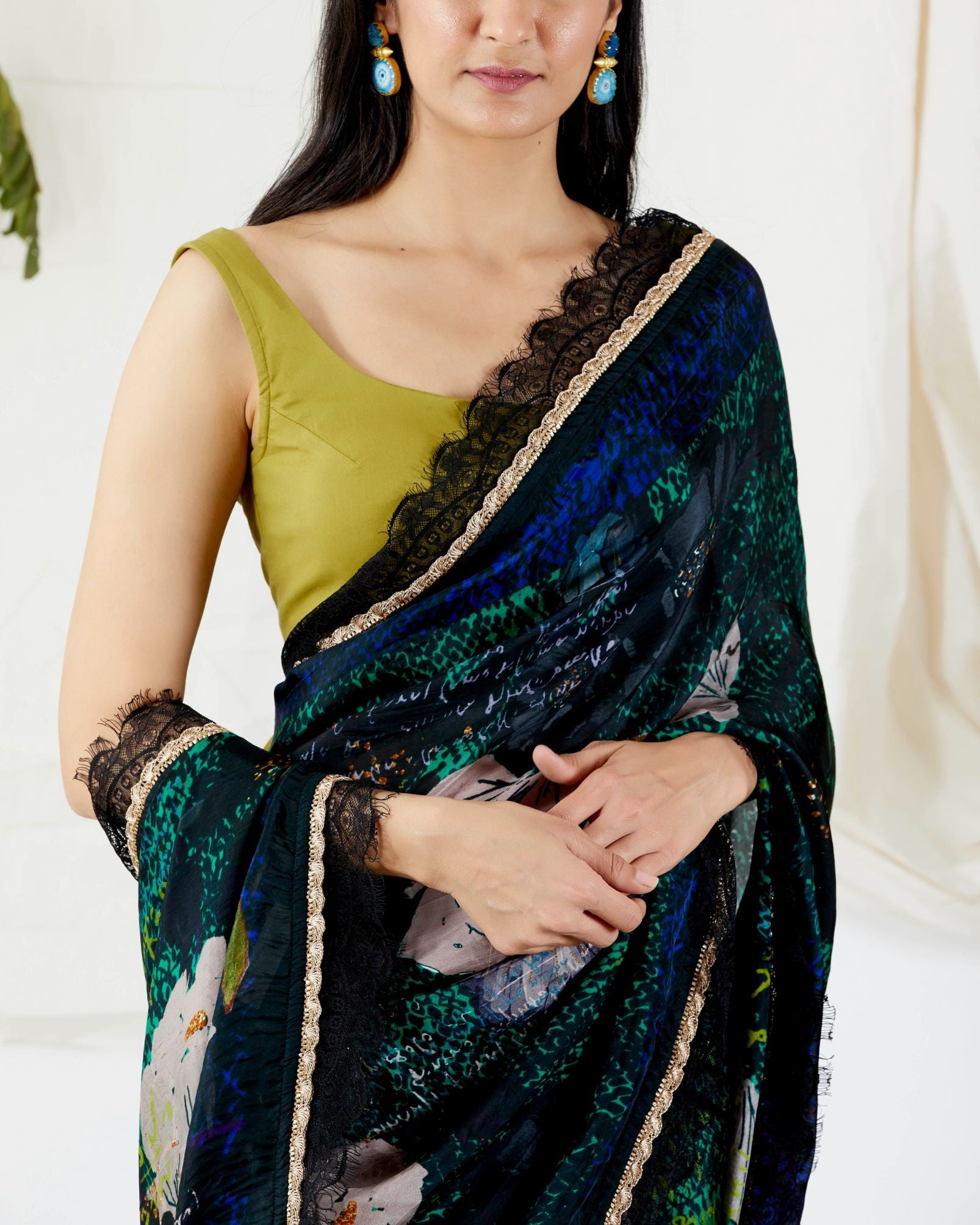 FLORA PRINTED SAREE by devyanimehrotra.com with at Kamakhyaa for sustainable fashion