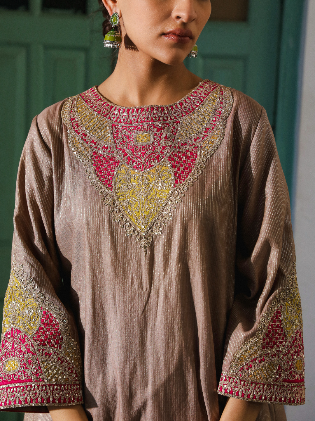 Ahiliyaa Kurta Set by RoohbyRidhimaa with Large, Medium, Small, X-Large, X-Small at Kamakhyaa for sustainable fashion