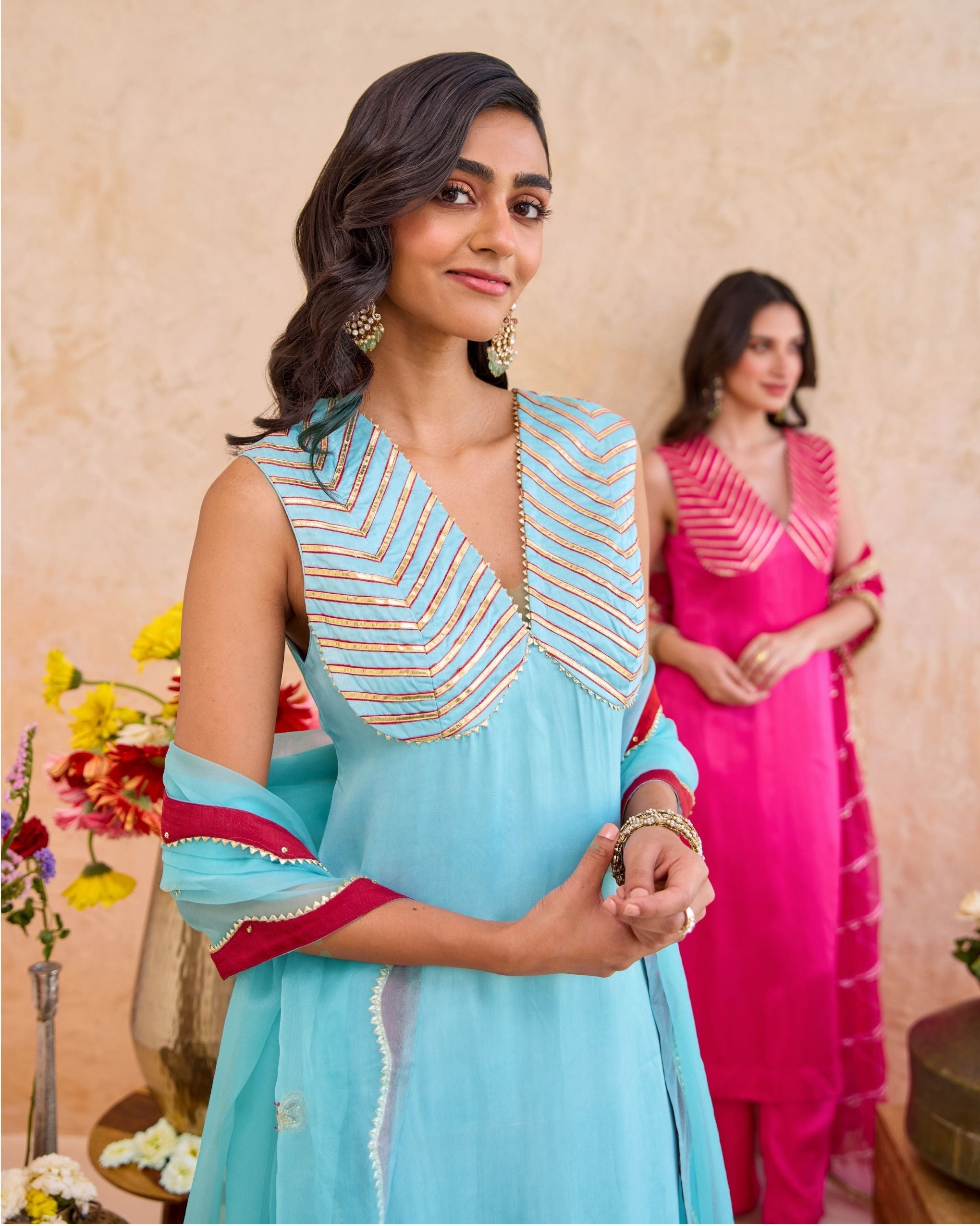 Vaidehi Kurta Set by Taro with Jashn-E-Taro - The Trousseau Edit by Taro at Kamakhyaa India for sustainable fashion