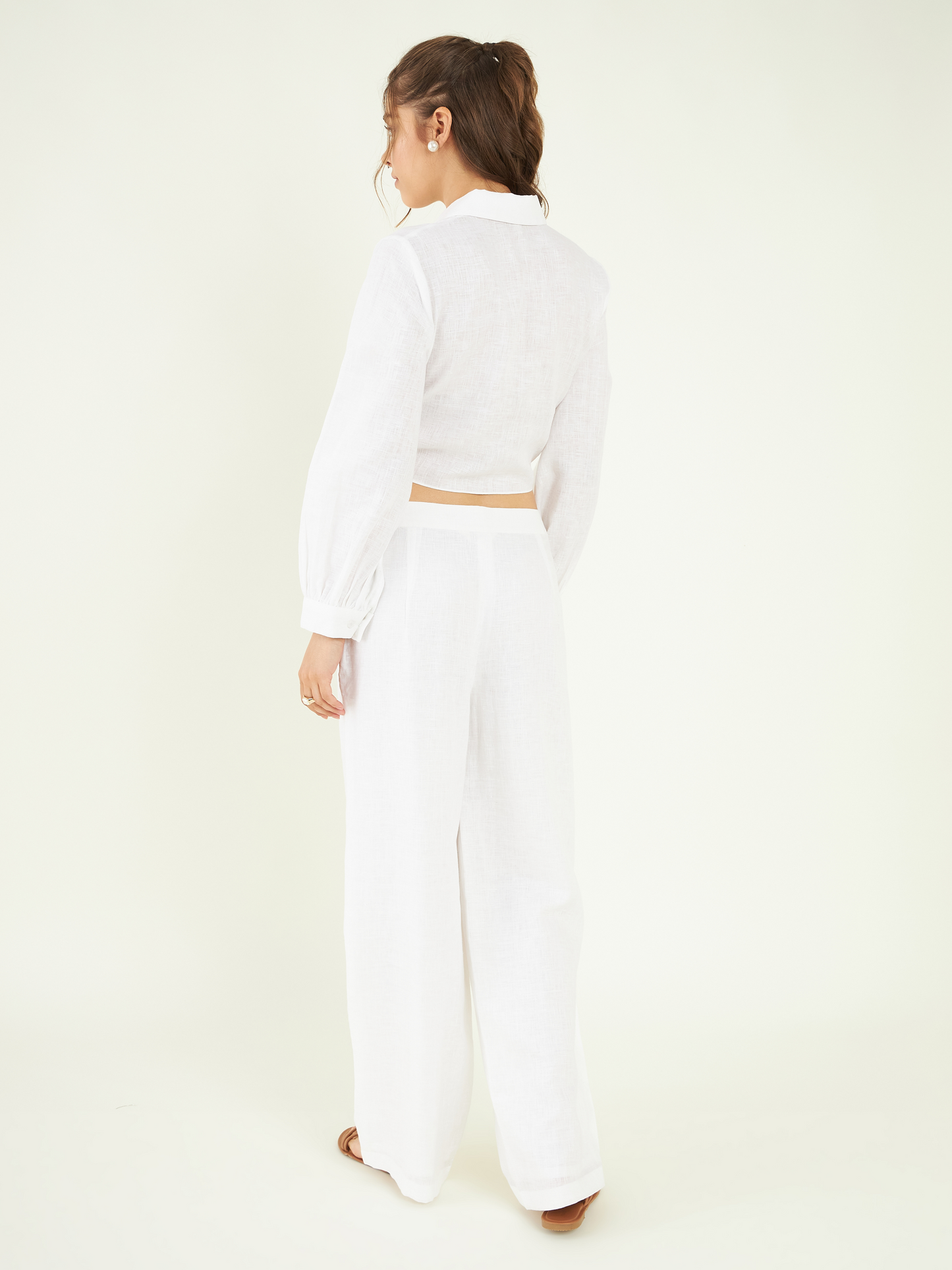 Blissful White Co-ord Set by Bohobi with at Kamakhyaa for sustainable fashion