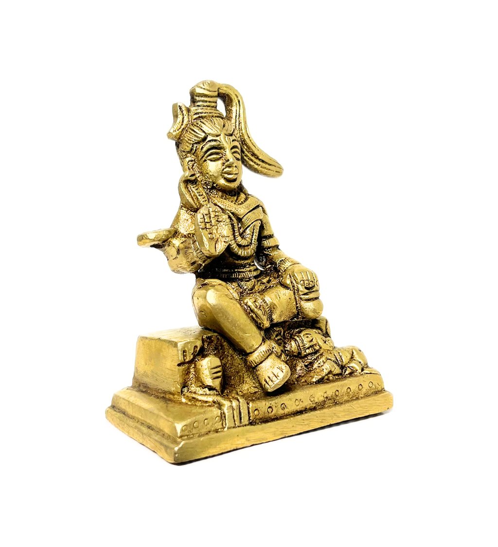 Brass Shiv Ji Idol– 100% Pure Brass by Aetherea World with God, Made from Natural Materials at Kamakhyaa for sustainable fashion