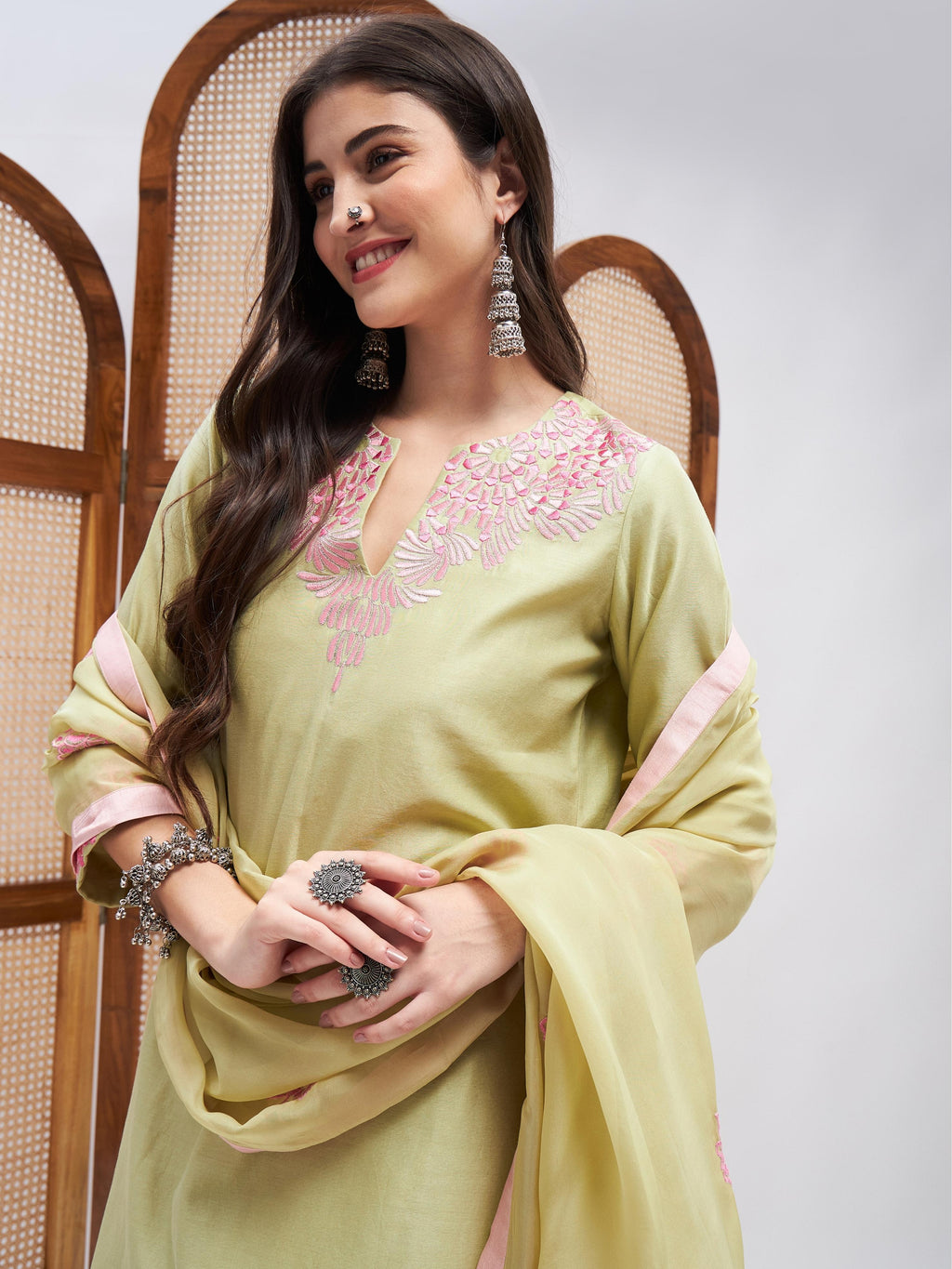 Amal Kurta Set by RoohbyRidhimaa with Large, Medium, Small, X-Large, X-Small at Kamakhyaa for sustainable fashion