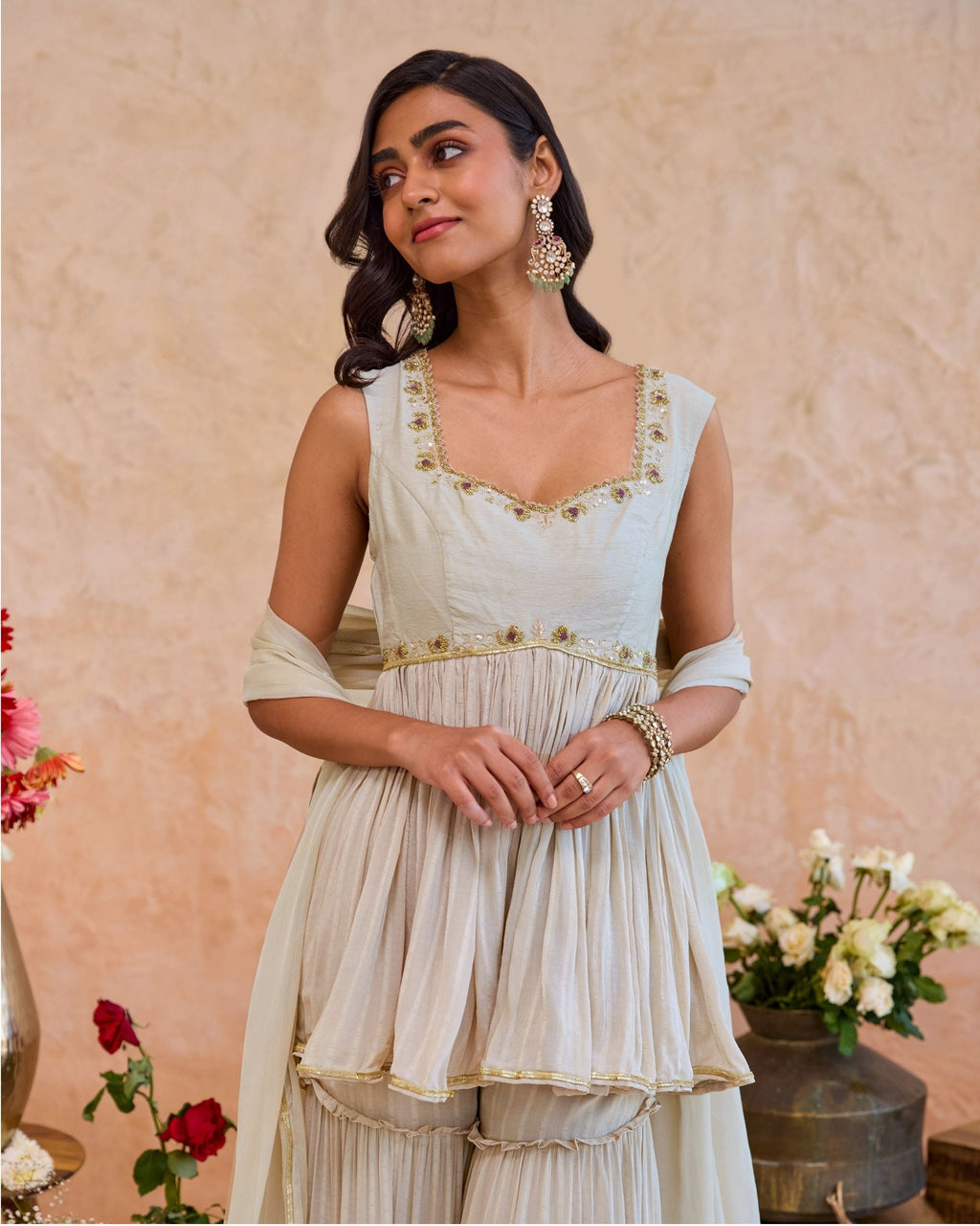 Haya Sharara Set by Taro with Jashn-E-Taro - The Trousseau Edit by Taro at Kamakhyaa India for sustainable fashion