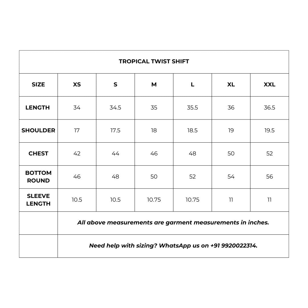 Tropical Twist Shift by anushé pirani with Dresses, Moana, Womenswear at Kamakhyaa for sustainable fashion