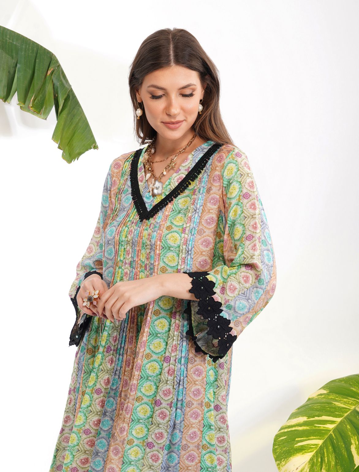 TIE-DYE PRINT TUNIC SET by devyanimehrotra.com with at Kamakhyaa for sustainable fashion