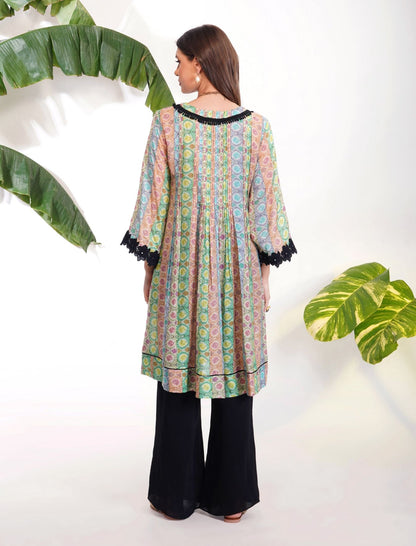 TIE-DYE PRINT TUNIC SET by devyanimehrotra.com with at Kamakhyaa for sustainable fashion