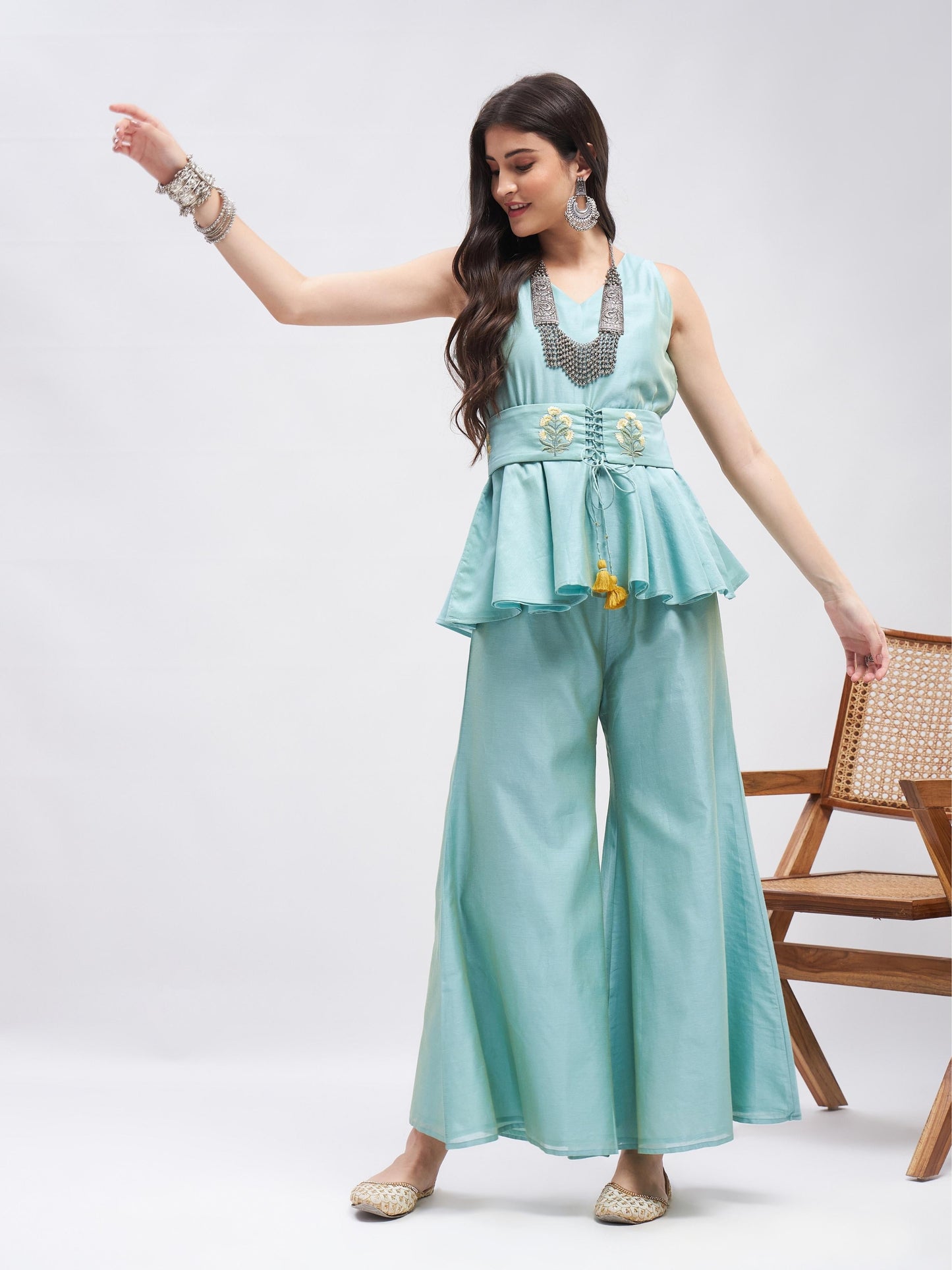 Kashish Co-ord Set by RoohbyRidhimaa with Large, Medium, Small, X-Large, X-Small at Kamakhyaa for sustainable fashion