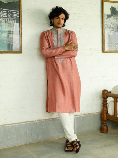 Arham Kurta Set by RoohbyRidhimaa with Aangan By RoohbyRidhimaa at Kamakhyaa for sustainable fashion