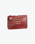 Azarak Cherry Red Clutch by The Indian Trunk with at Kamakhyaa for sustainable fashion