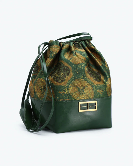 Polyphony Pouch Bag by The Indian Trunk with at Kamakhyaa for sustainable fashion