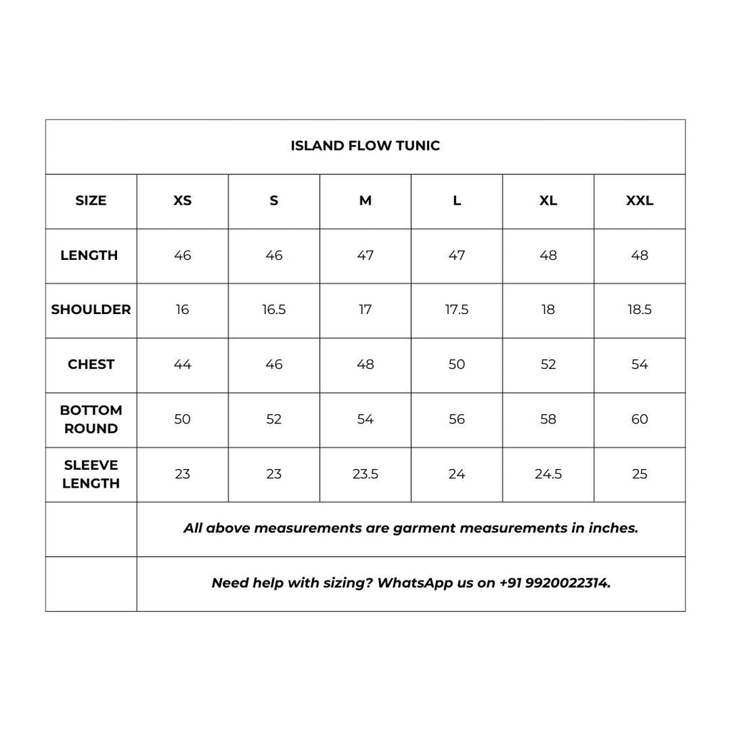 Island Flow Tunic by anushé pirani with Dresses, Moana, Womenswear at Kamakhyaa for sustainable fashion