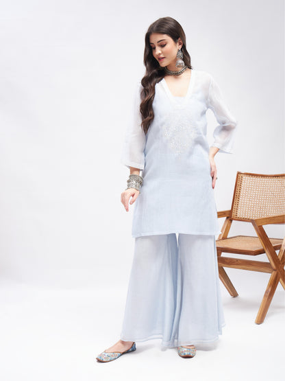 Inara Kurta Set by RoohbyRidhimaa with Large, Medium, Small, X-Large, X-Small at Kamakhyaa for sustainable fashion