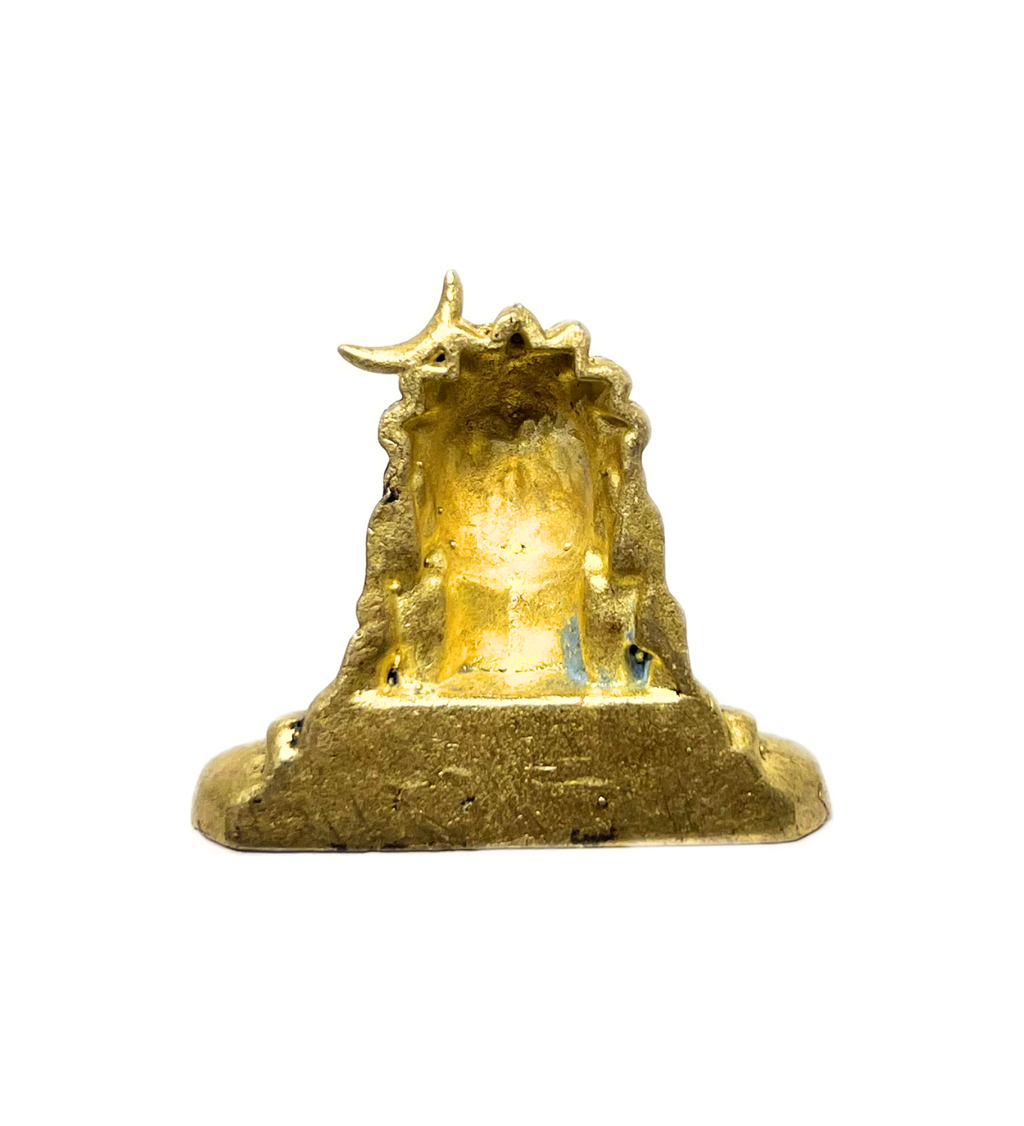 Brass Adiyogi Idol – 100% Pure Brass by Aetherea World with God at Kamakhyaa for sustainable fashion