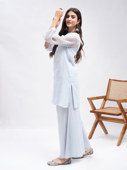 Inara Kurta Set by RoohbyRidhimaa with Large, Medium, Small, X-Large, X-Small at Kamakhyaa for sustainable fashion