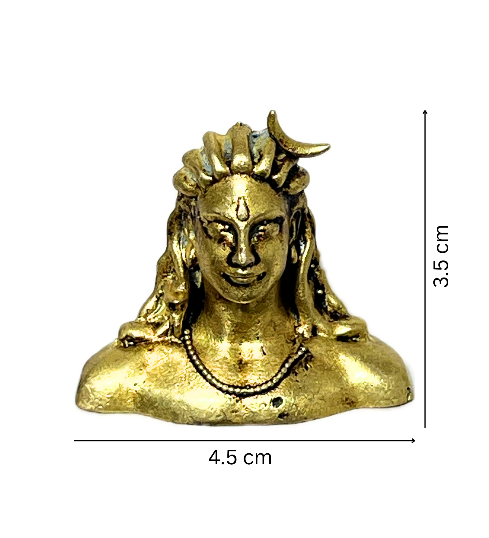 Brass Adiyogi Idol – 100% Pure Brass by Aetherea World with God at Kamakhyaa for sustainable fashion