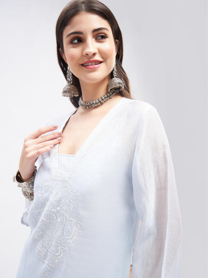 Inara Kurta Set by RoohbyRidhimaa with Large, Medium, Small, X-Large, X-Small at Kamakhyaa for sustainable fashion