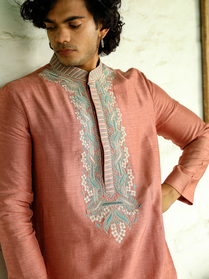 Arham Kurta Set by RoohbyRidhimaa with Aangan By RoohbyRidhimaa at Kamakhyaa for sustainable fashion