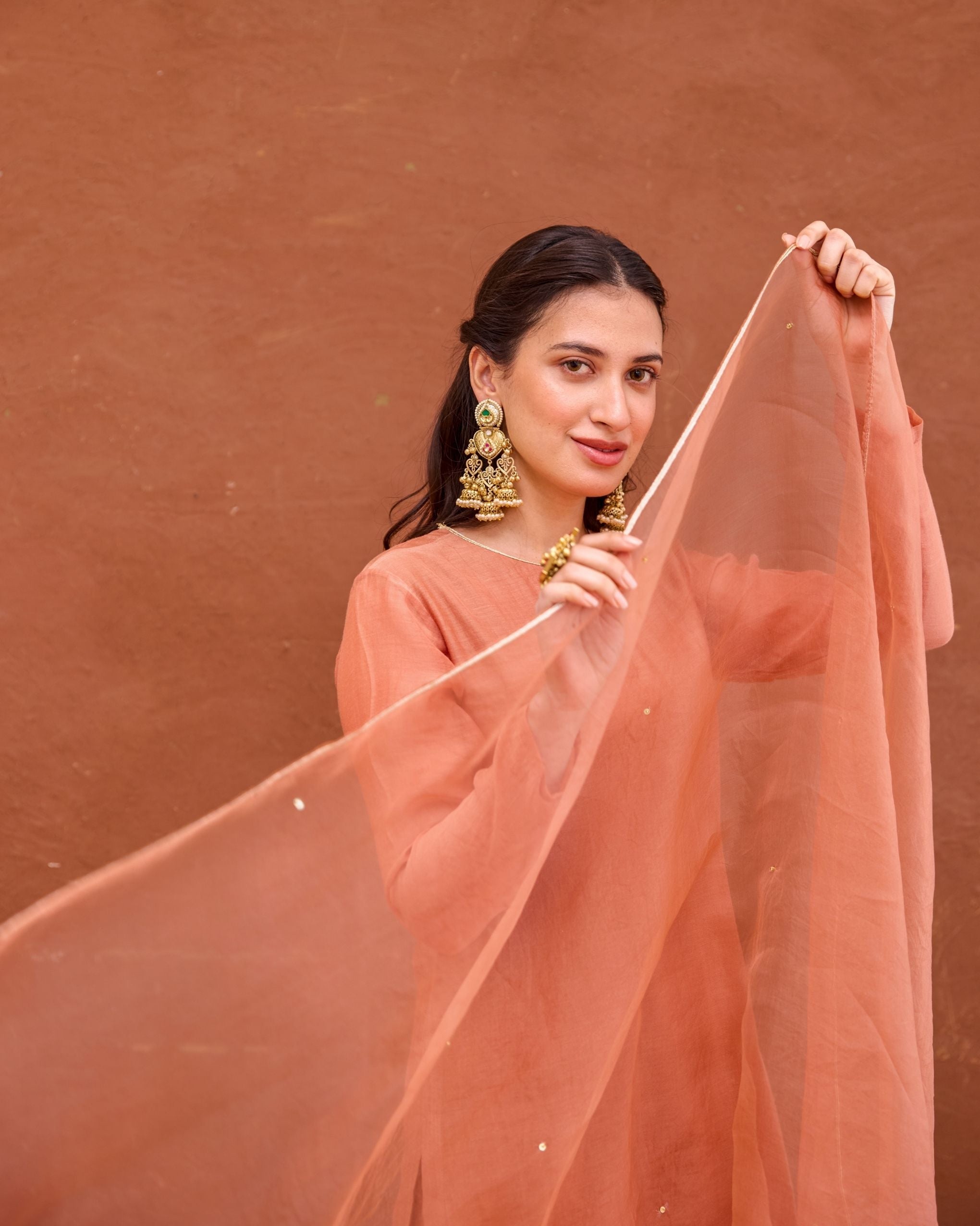 Kesar Kurta Set by Taro with Saundh by Taro at Kamakhyaa India for sustainable fashion