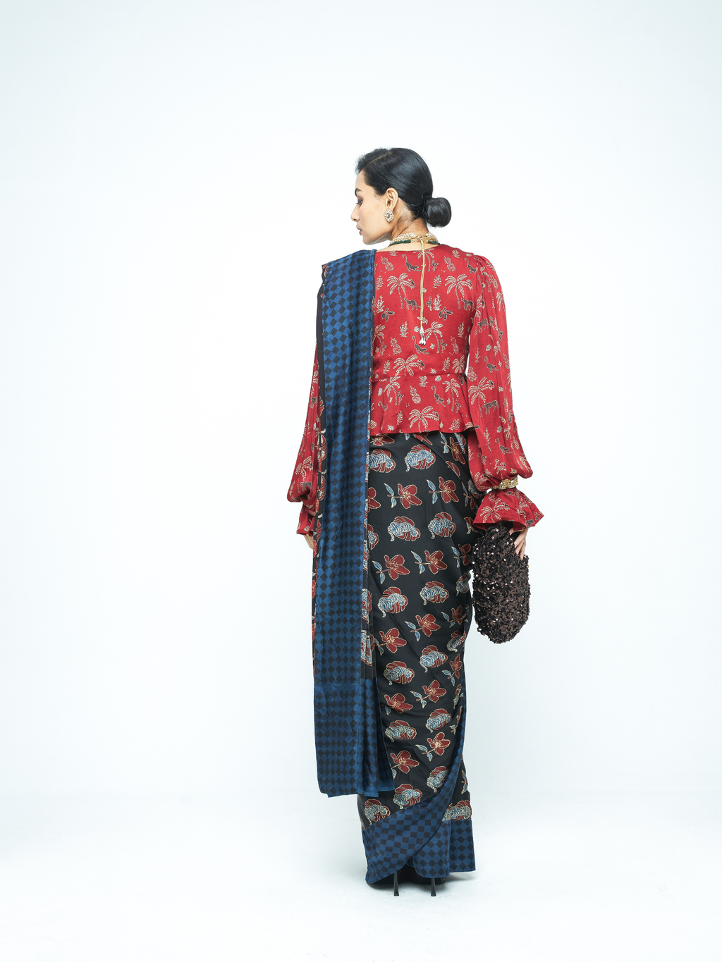 Wild Bloom Saree by anushé pirani with Saree, Womenswear at Kamakhyaa for sustainable fashion