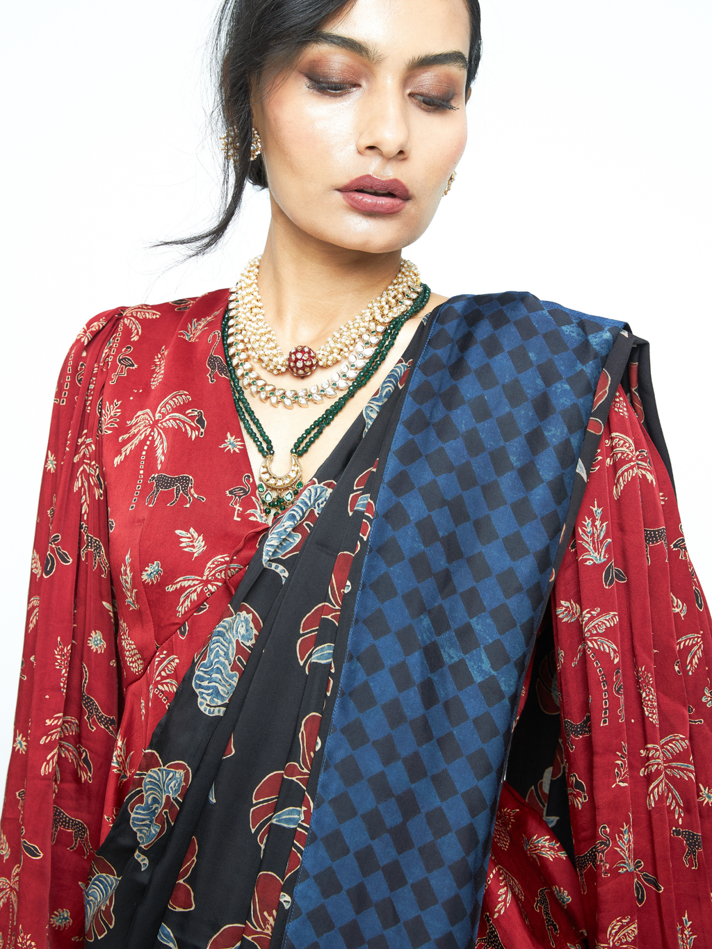 Wild Bloom Saree by anushé pirani with Saree, Womenswear at Kamakhyaa for sustainable fashion