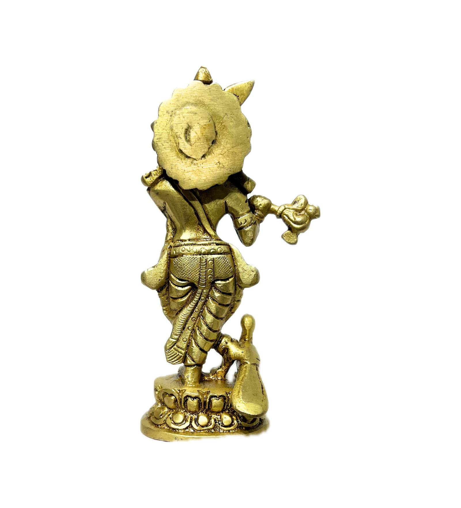 Brass Krishna Idol – 100% Pure Brass by Aetherea World with God at Kamakhyaa for sustainable fashion
