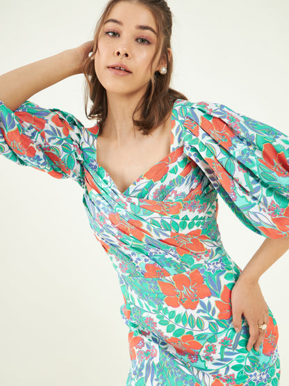 Fresh Bloom Dress by Bohobi with at Kamakhyaa for sustainable fashion