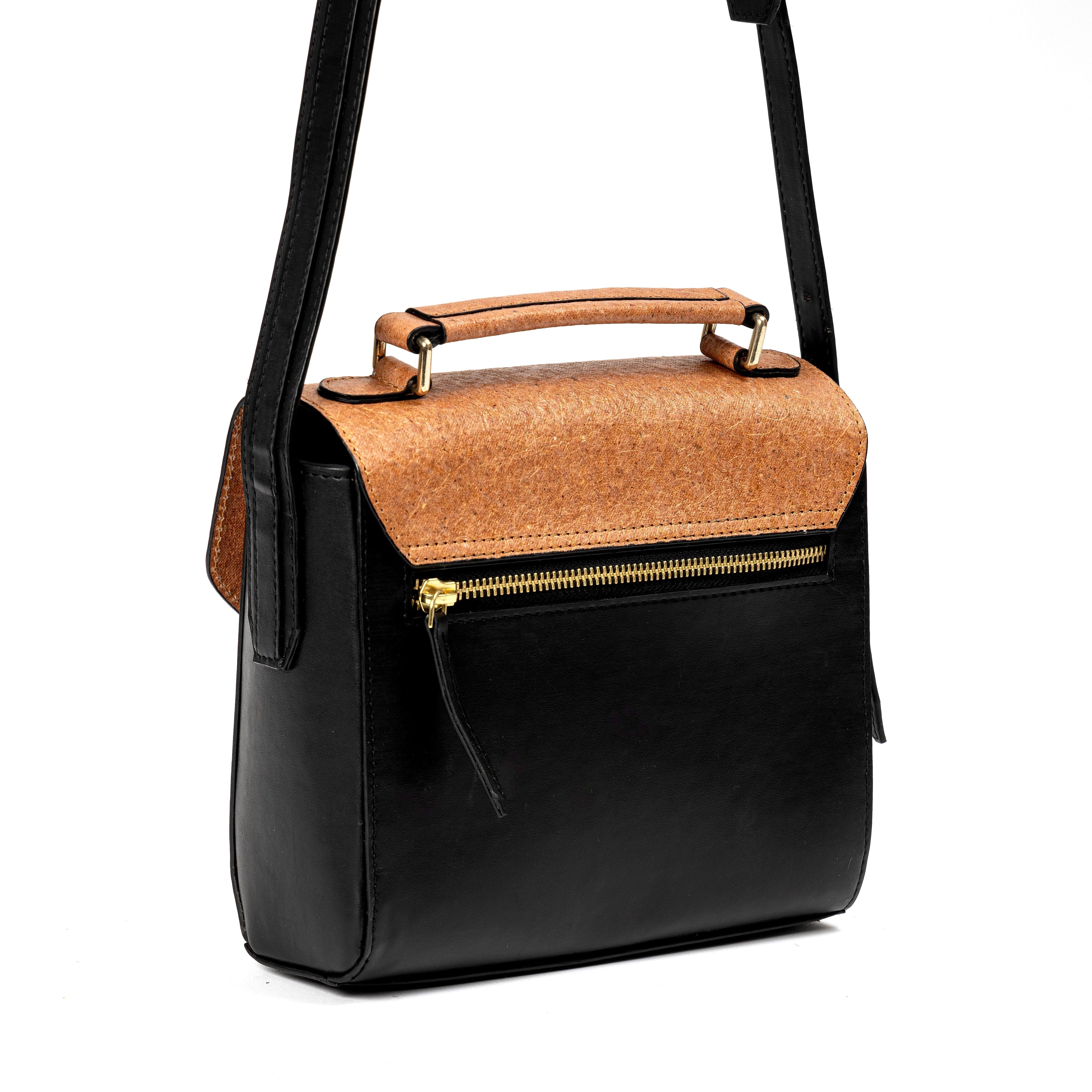 Juniper Vegan Leather Sling Bag - Black by Green Hermitage with SS25 at Kamakhyaa for sustainable fashion