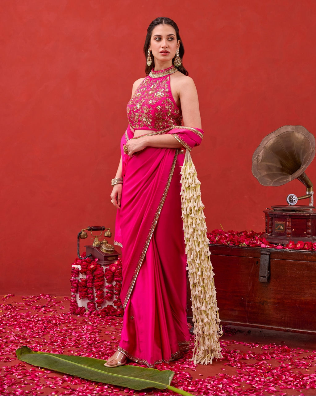 Kaashni Saree by Taro with Jashn-E-Taro - The Trousseau Edit by Taro at Kamakhyaa India for sustainable fashion