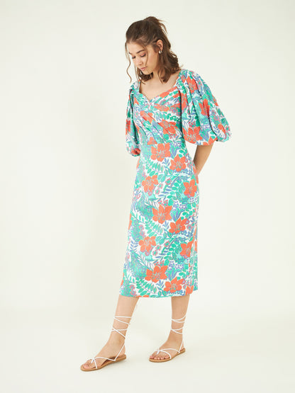 Fresh Bloom Dress by Bohobi with at Kamakhyaa for sustainable fashion