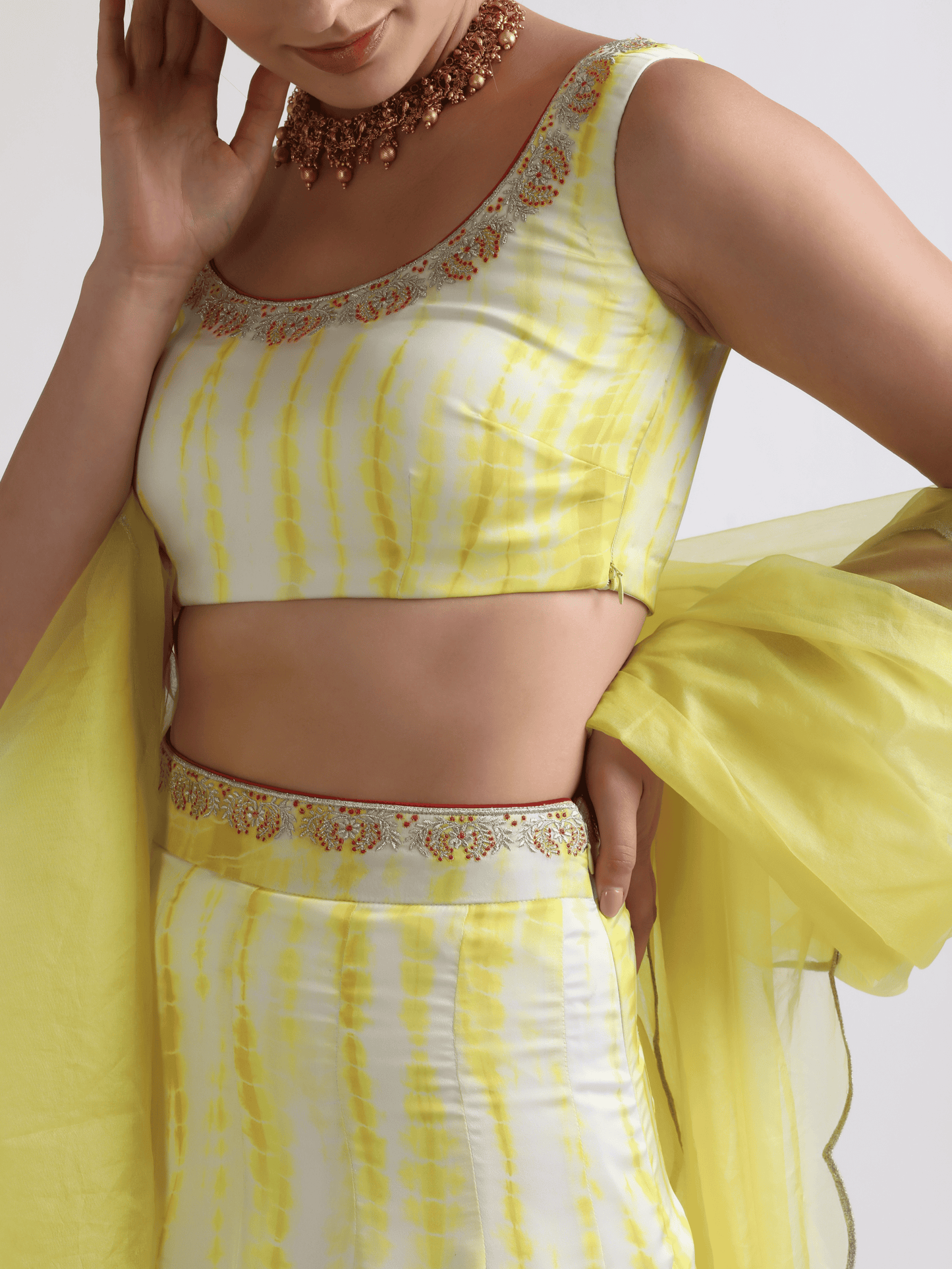 Mukhee Lehenga Set by RoohbyRidhimaa with at Kamakhyaa for sustainable fashion