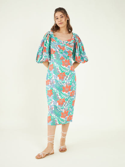 Fresh Bloom Dress by Bohobi with at Kamakhyaa for sustainable fashion