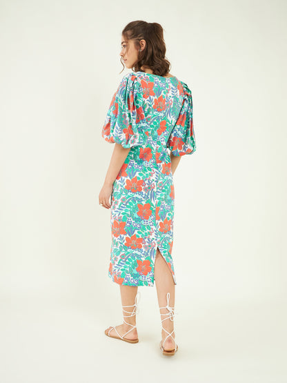 Fresh Bloom Dress by Bohobi with at Kamakhyaa for sustainable fashion