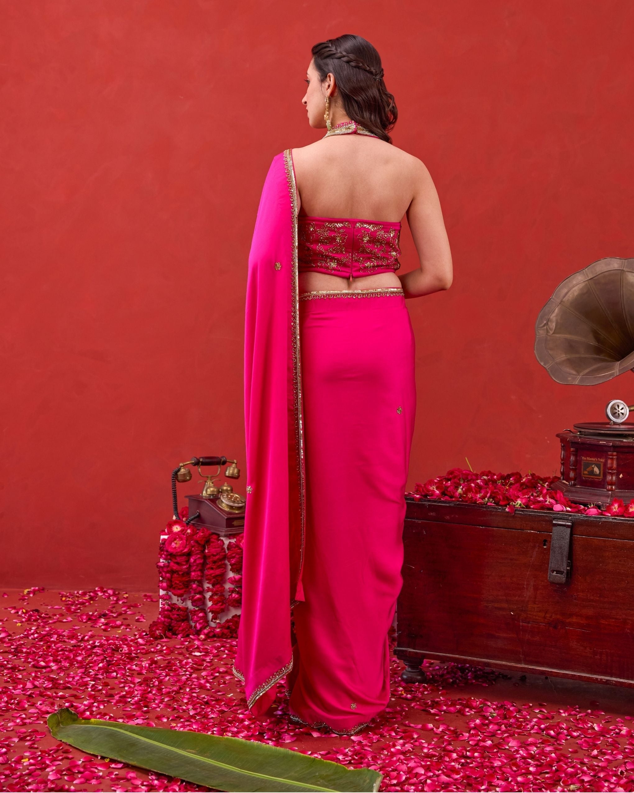Kaashni Saree by Taro with Jashn-E-Taro - The Trousseau Edit by Taro at Kamakhyaa India for sustainable fashion
