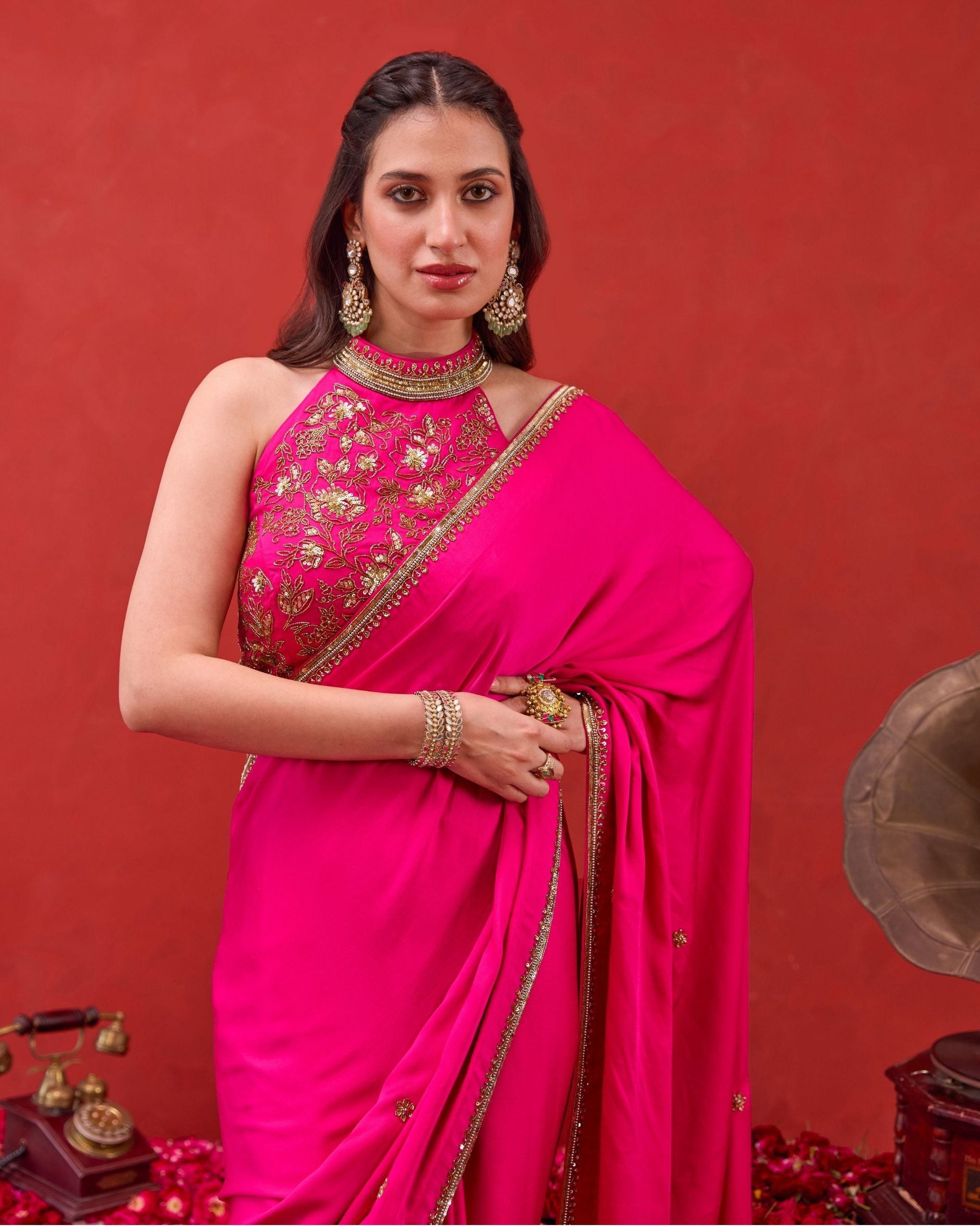 Kaashni Saree by Taro with Jashn-E-Taro - The Trousseau Edit by Taro at Kamakhyaa India for sustainable fashion
