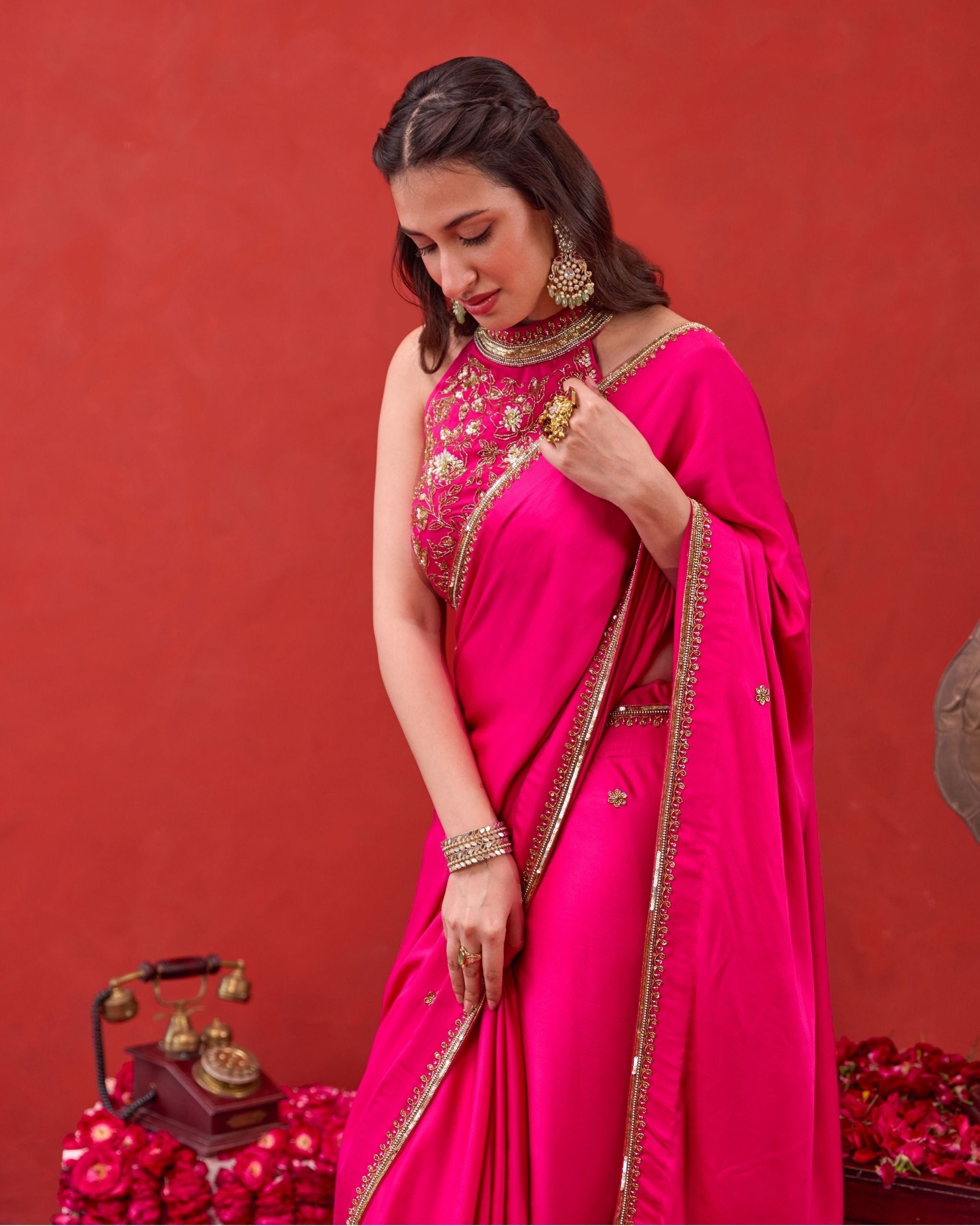 Kaashni Saree by Taro with Jashn-E-Taro - The Trousseau Edit by Taro at Kamakhyaa India for sustainable fashion