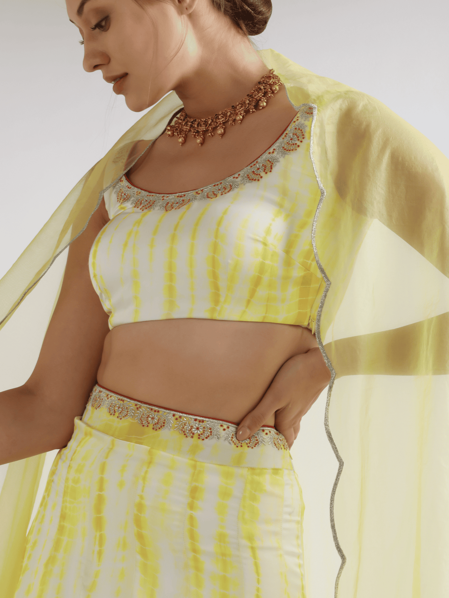 Mukhee Lehenga Set by RoohbyRidhimaa with at Kamakhyaa for sustainable fashion