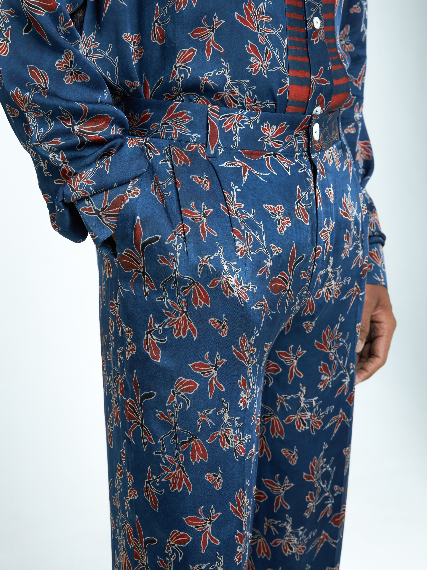 Garden Pleat Pants by anushé pirani with Menswear, Pants at Kamakhyaa for sustainable fashion