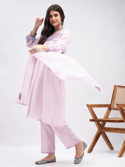 Noori Kurta Set by RoohbyRidhimaa with Large, Medium, Small, X-Large, X-Small at Kamakhyaa for sustainable fashion