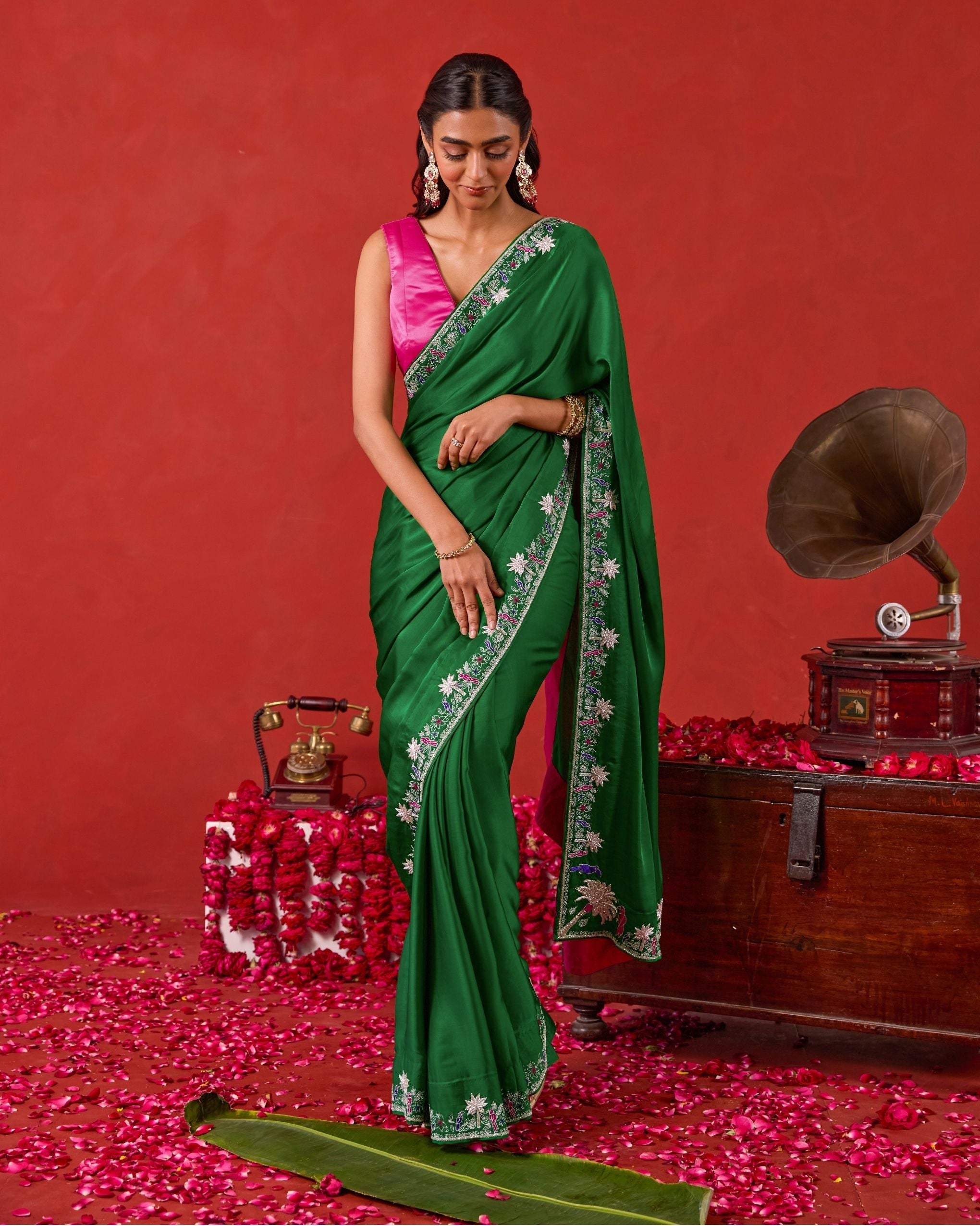 Zariya Saree by Taro with Jashn-E-Taro - The Trousseau Edit by Taro at Kamakhyaa India for sustainable fashion