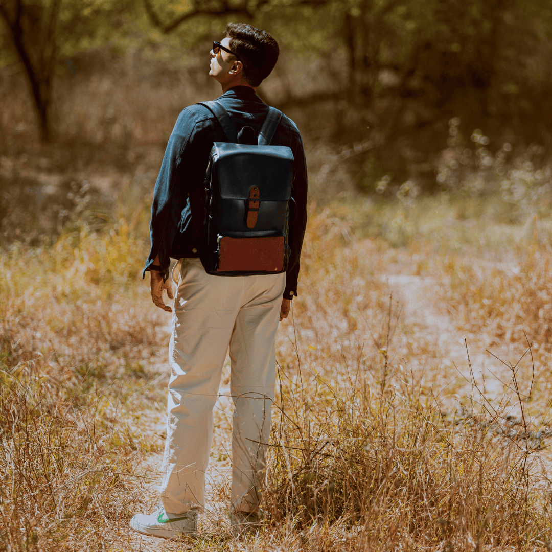 Arden Vegan Leather Backpack - Black by Green Hermitage with SS25 at Kamakhyaa for sustainable fashion