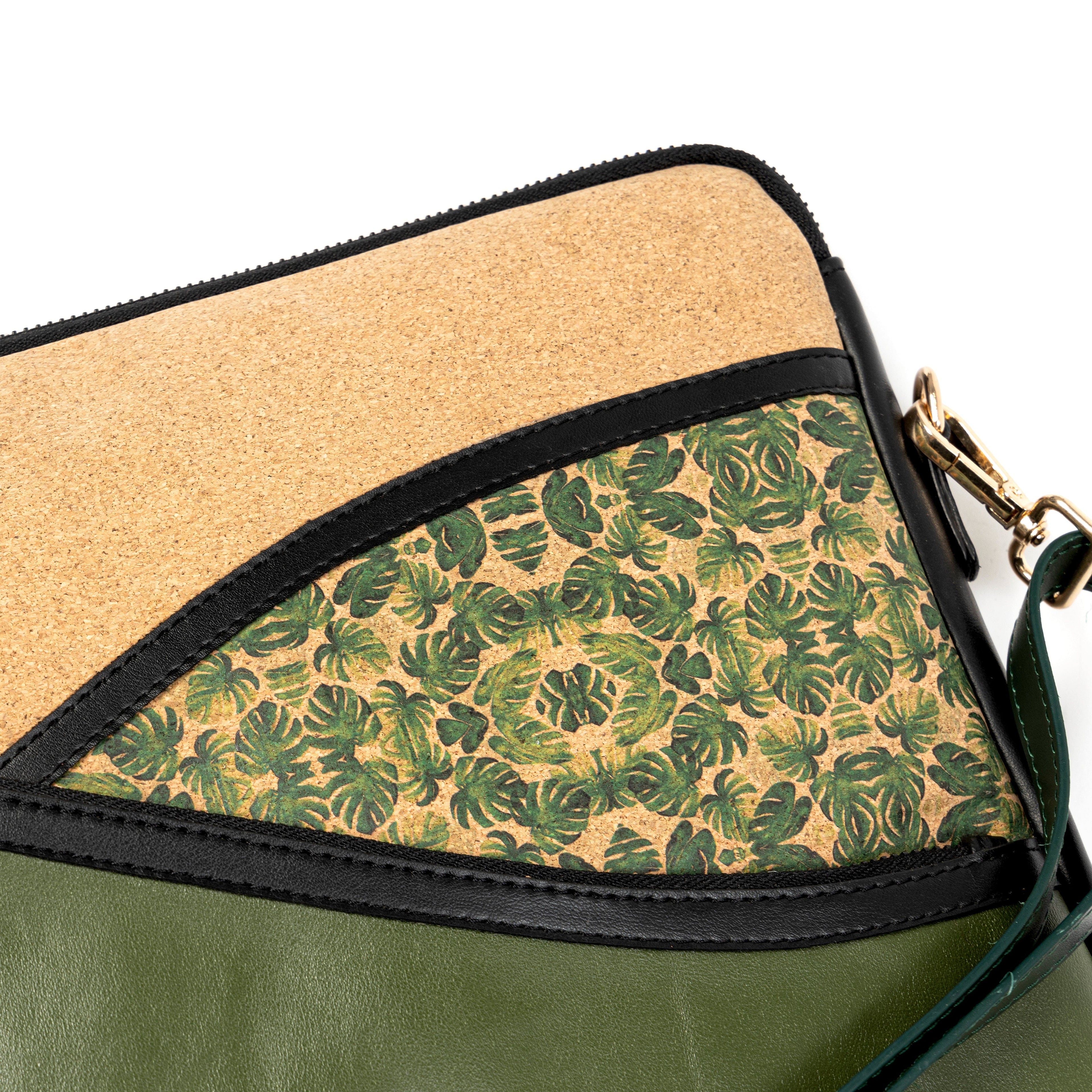 Acacia Vegan Leather Laptop Sleeve - Olive by Green Hermitage with SS25 at Kamakhyaa for sustainable fashion