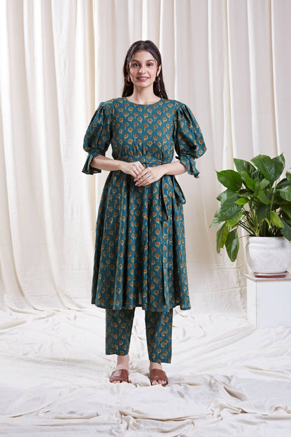 Tia Co-ord set by My Store with Co-ord set, Festive wear, Floral Kurta set at Kamakhyaa for sustainable fashion