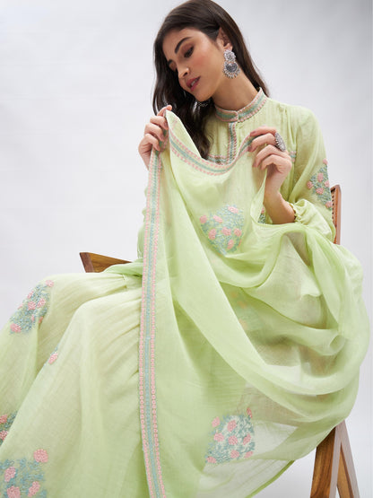 Nazakat Kurta Set by RoohbyRidhimaa with Large, Medium, Small, X-Large, X-Small at Kamakhyaa for sustainable fashion