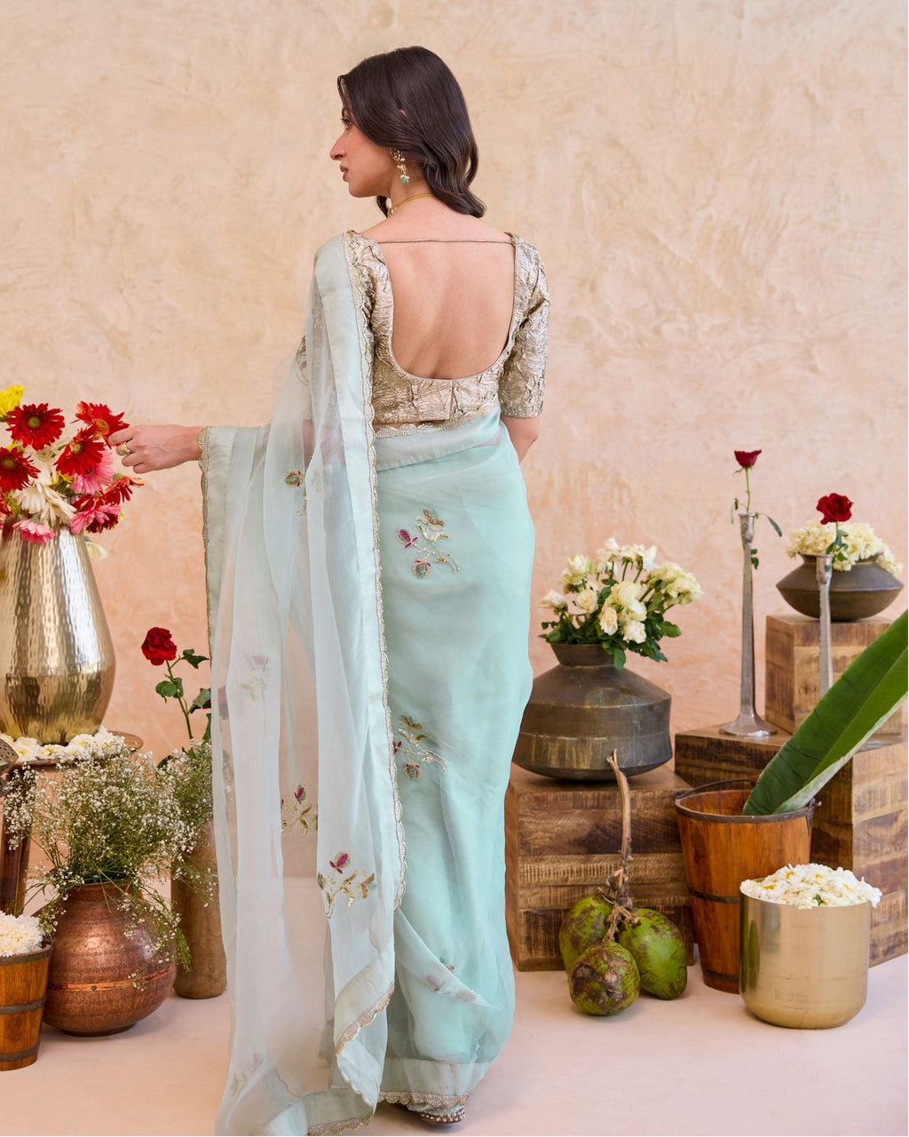 Nigar Saree by Taro with Jashn-E-Taro - The Trousseau Edit by Taro at Kamakhyaa India for sustainable fashion
