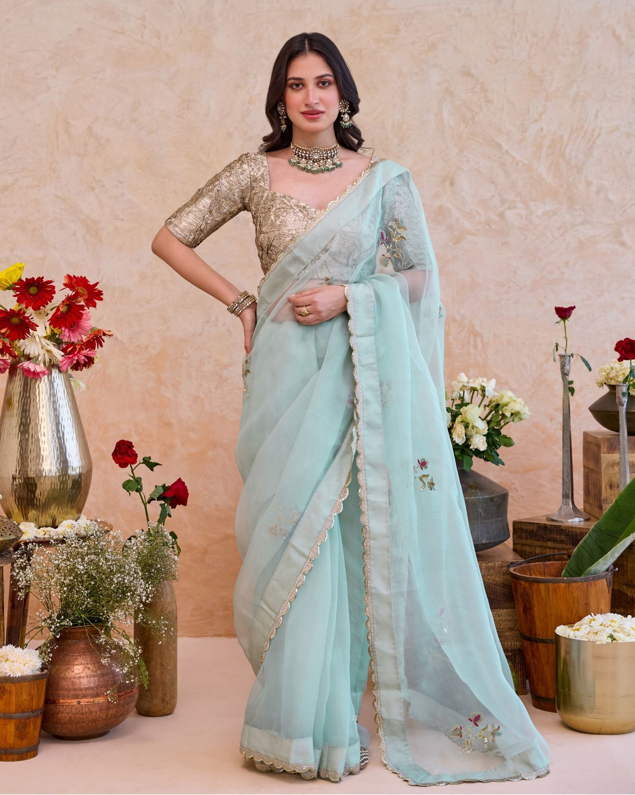 Nigar Saree by Taro with Jashn-E-Taro - The Trousseau Edit by Taro at Kamakhyaa India for sustainable fashion