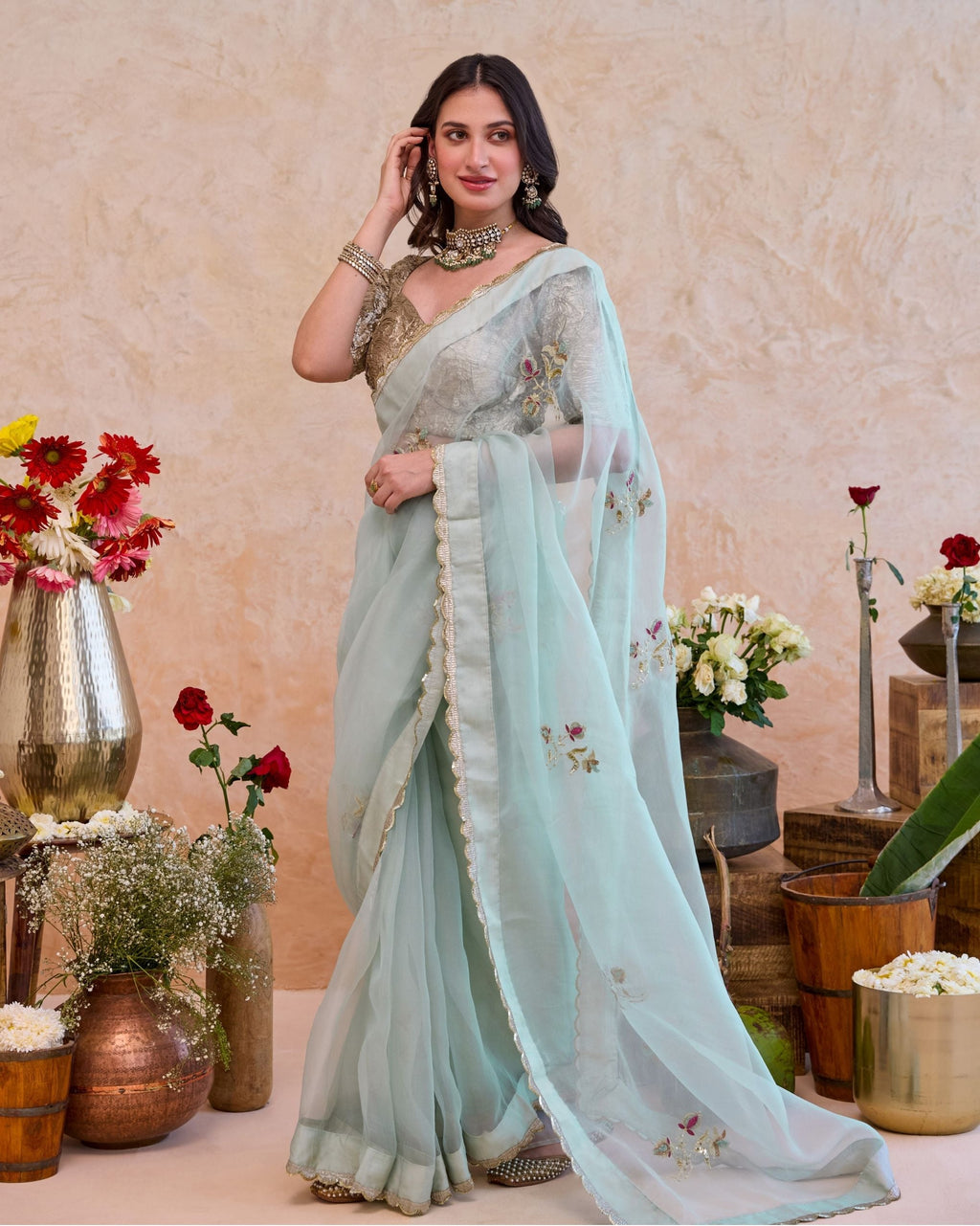 Nigar Saree by Taro with Jashn-E-Taro - The Trousseau Edit by Taro at Kamakhyaa India for sustainable fashion
