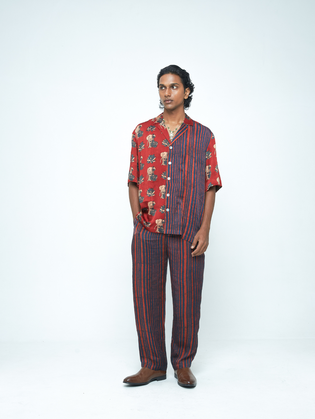 Giant Lotus Shirt by anushé pirani with Menswear, T-Shirts & Shirts, Tops & Shirts at Kamakhyaa for sustainable fashion
