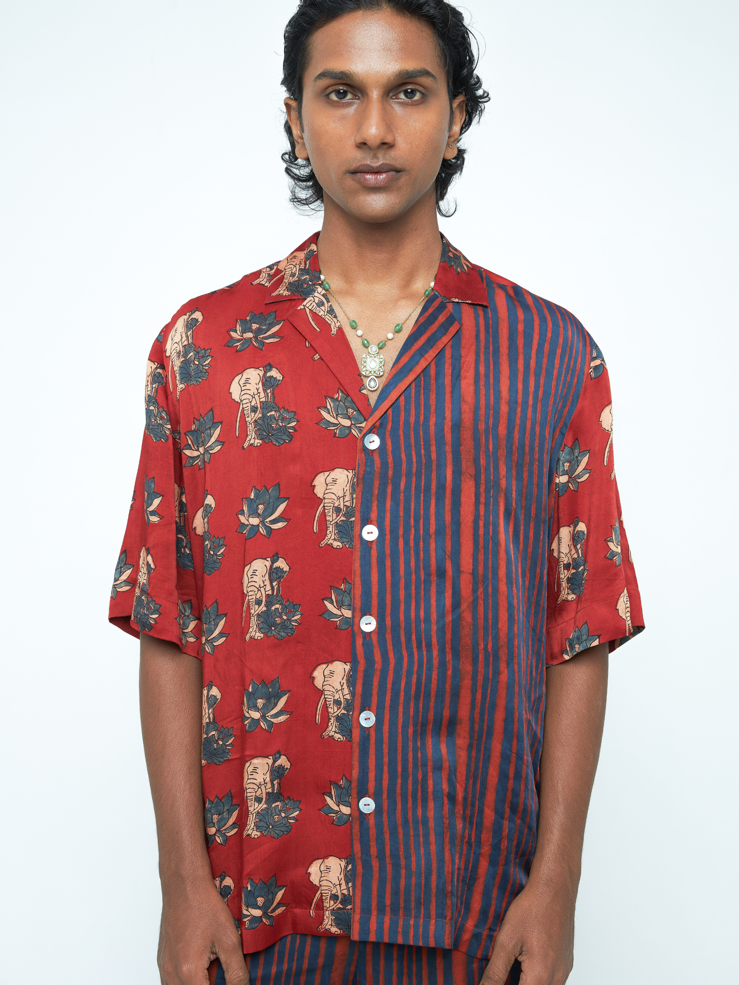 Giant Lotus Shirt by anushé pirani with Menswear, T-Shirts & Shirts, Tops & Shirts at Kamakhyaa for sustainable fashion